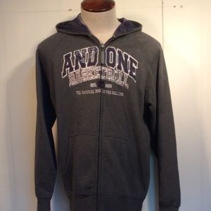 And1 Basketball zip front Hoodie men’s sz S